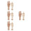 8Pz Manichini Legno Beige Con Stand Per E Pittura 4