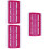 3Pcs Lightweight Rosy Floss Organizer Thread Holder 30 Position Cards 7
