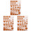 3Pcs Rust-Proof Paper Quilling Template Set with Cork Base 3