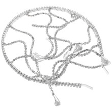 5Pz Argento Accessorio Per Donne Sposa