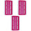 3Pcs Lightweight Rosy Floss Organizer Thread Holder 30 Position Cards 3