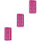 3Pcs Lightweight Rosy Floss Organizer Thread Holder 30 Position Cards 5