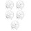 5Pz Argento Accessorio Per Donne Sposa 5