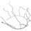 5Pz Argento Accessorio Per Donne Sposa 3