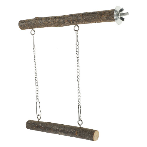 3Set Posatoio Gioco in Legno Per Uccelli Parrot Stand Marrone Chiaro