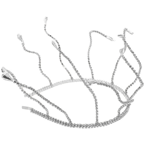 5Pz Argento Accessorio Per Donne Sposa 1
