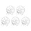5Pz Argento Accessorio Per Donne Sposa 6