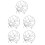 5Pz Argento Accessorio Per Donne Sposa 8