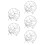 5Pz Argento Accessorio Per Donne Sposa 7