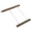 3Set Posatoio Gioco in Legno Per Uccelli Parrot Stand Marrone Chiaro 3
