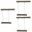 3Set Posatoio Gioco in Legno Per Uccelli Parrot Stand Marrone Chiaro 8