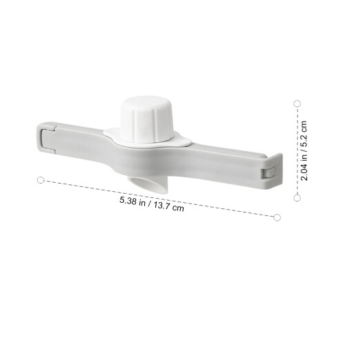 8Pz Clip Borsa PP Bianco Con Chiusura Ermetica E Beccuccio 1