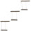 3Set Posatoio Gioco in Legno Per Uccelli Parrot Stand Marrone Chiaro 7