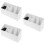 3Pz Organizer Bianco in Porta E Pettine Per 8