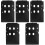 5Pz Vassoio Stabile in PVC Per Carte Id Nero, Multiuso E Durata 5