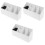 3Pz Organizer Bianco in Porta E Pettine Per 4