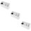 3Pz Organizer Bianco in Porta E Pettine Per 10