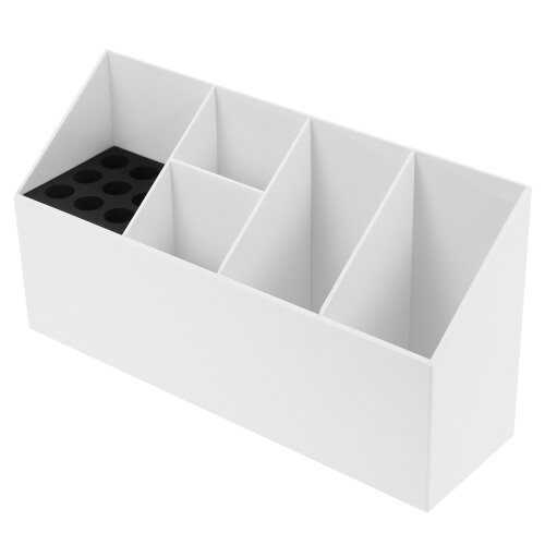 3Pz Organizer Bianco in Porta E Pettine Per 1