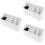 3Pz Organizer Bianco in Porta E Pettine Per 7