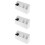 3Pz Organizer Bianco in Porta E Pettine Per 9