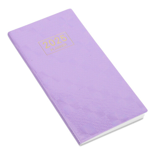 2Pz Planner Settimanale 2025 Viola Hardcover Slim Notebook Per Lavoro 2