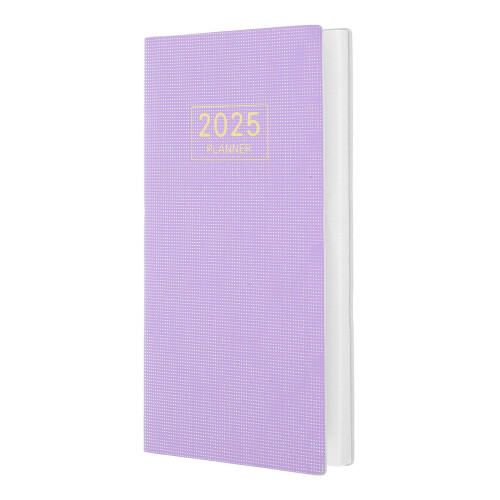 2Pz Planner Settimanale 2025 Viola Hardcover Slim Notebook Per Lavoro 1