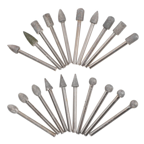 80Pz Kit Punte Per Rettifica E Intaglio Metallo in Carburo Argento 2