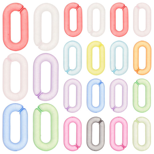 800Pz Anelli Apribili Acrilici Multicolor Per Borsa E Gioielli