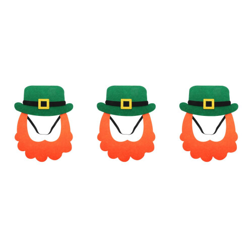 3Set Set St.patrick Feltro Con Barba Adesiva 1