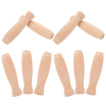 50Pz Manico in Legno Beige Per Riparazioni Utensili