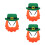 3Set Set St.patrick Feltro Con Barba Adesiva 3