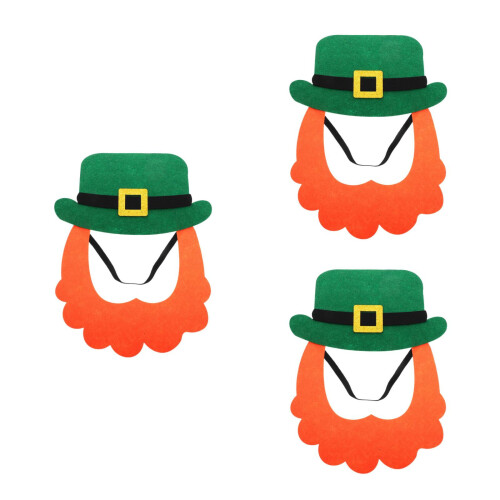 3Set Set St.patrick Feltro Con Barba Adesiva 2