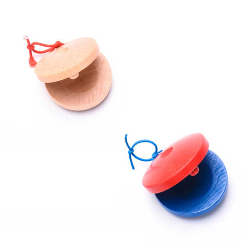8Pz Giocattoli Musicali Per Bambini, Castagnette in Legno 2
