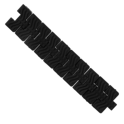 30Pz Componenti Tracciato Gomma Per Modellini Rc Tank E Soldatini Neri 2