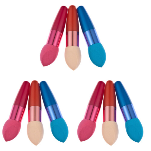 9Pz Kit Cosmetico Lollipop Spugna Per 1