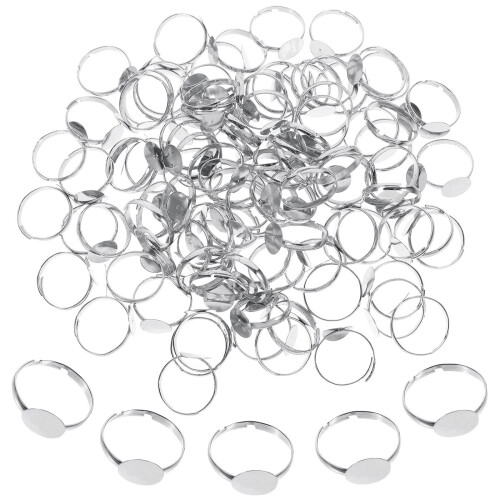 500Pz Ring Blank in Per Gioielli E Progetti Creativi DIY