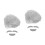 2Sets White Cosplay Wig Old Man Beard Eyebrows Professor Costume Prop 5