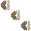 36Pcs Metal Folder Corner Protectors Vintage Style Light Brown Covers 10