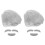2Sets White Cosplay Wig Old Man Beard Eyebrows Professor Costume Prop 3
