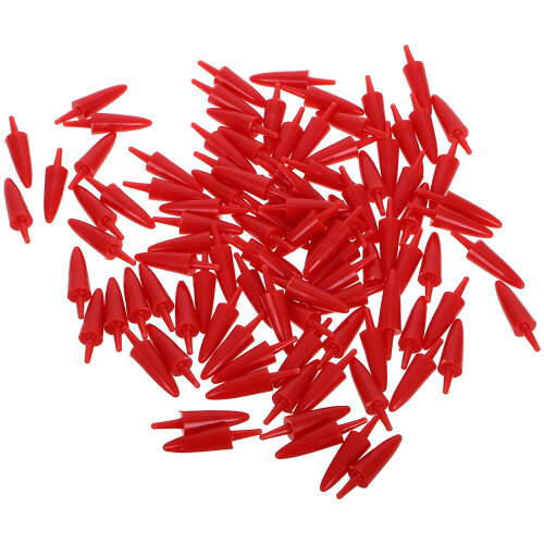 200St Rood Plastic Voor Sneeuwman DIY Kerstversiering 2
