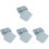 4St Snack Bento Box Silicone Met 4 Vakken 4