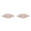 2Pz Decorazione Rosa Oro Con Strass E Per Abbigliamento 5