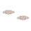 2Pz Decorazione Rosa Oro Con Strass E Per Abbigliamento 6