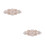 2Pz Decorazione Rosa Oro Con Strass E Per Abbigliamento 8
