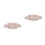 2Pz Decorazione Rosa Oro Con Strass E Per Abbigliamento 4