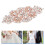 2Pz Decorazione Rosa Oro Con Strass E Per Abbigliamento 11