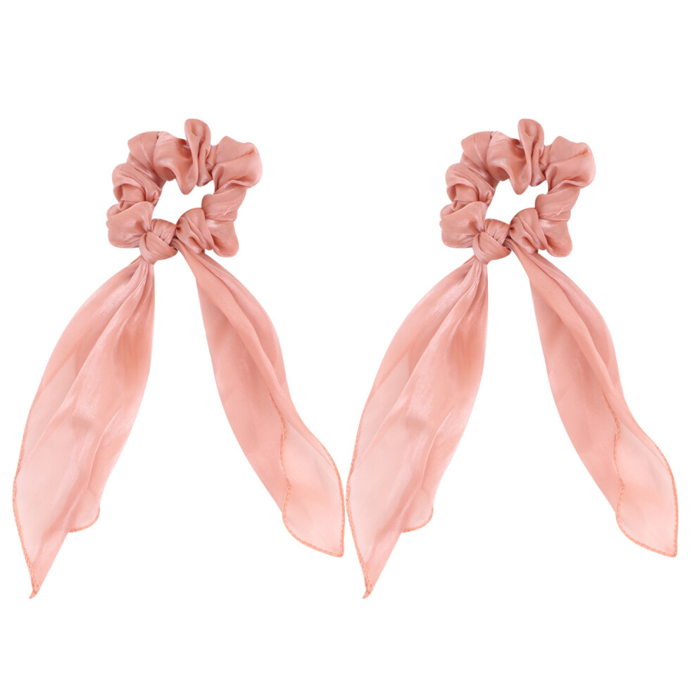 6Szt RóżOwe Ropes Do WłOsóW Elastyczne Ozdobne Opaski-image