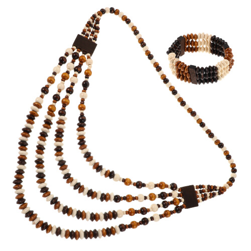 4Conjuntos Colar Pulseira Boêmio Estilo Étnico 2