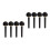 8St Cello Stem Knoppen Set Zwarte Ebony Afwerking 8