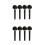 8St Cello Stem Knoppen Set Zwarte Ebony Afwerking 6